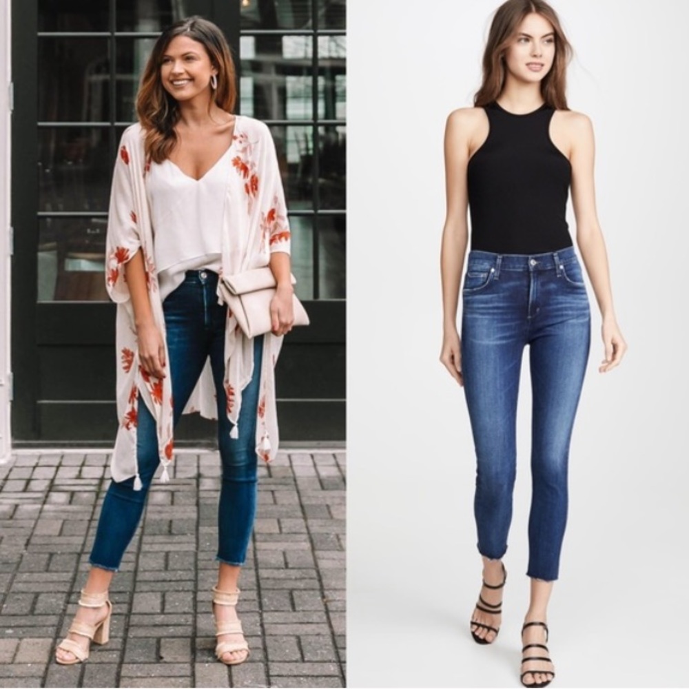 Agolde Women's Blue Ankle Jeans